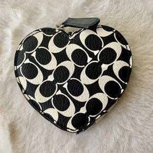 Coach heart coin purse